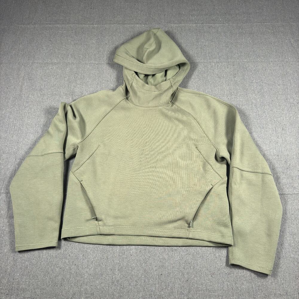 Lululemon Hoodie Women's 4 Green AirWrap Pullover Pockets Stretch Workout